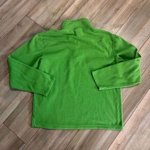 The North Face Green Fleece Quarterzip Jacket Men Medium - Picture 4 of 4